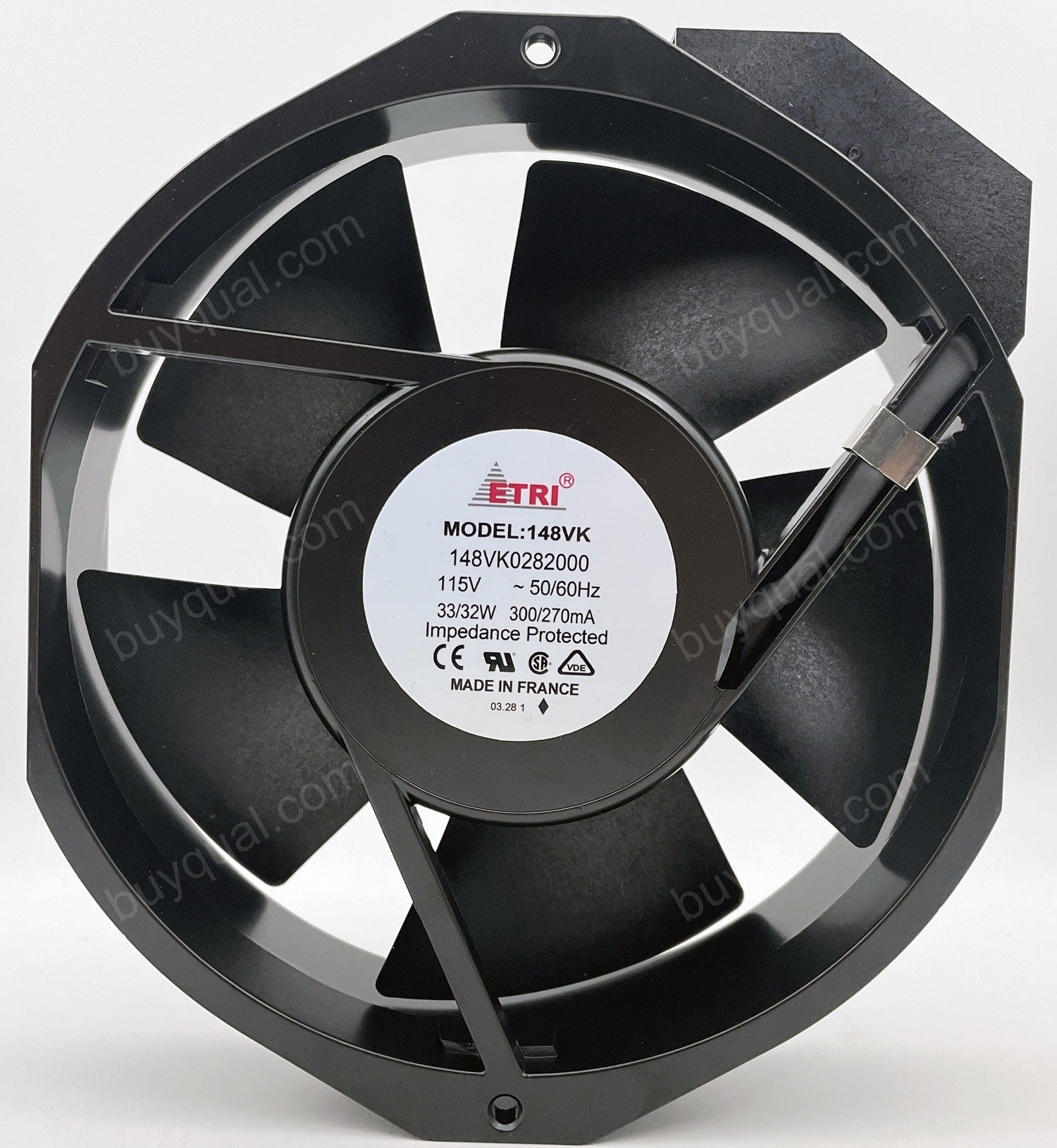 ETRI 148VK0282000 115V 33/32W Cooling fan - New ETRI 148VK0282000 115V 33/32W Cooling fan - New